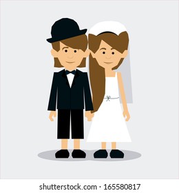 married design over  gray background vector illustration