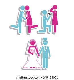 married design over white background vector illustration 