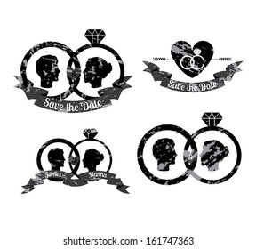 married design over white background vector illustration