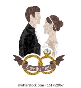 married design over white  background vector illustration