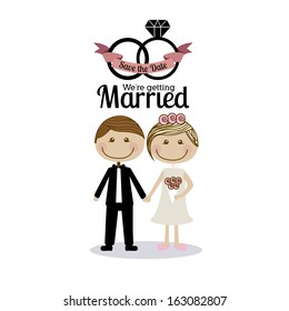 married design over  white  background vector illustration