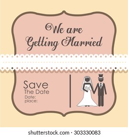 Married digital design, vector illustration eps 10