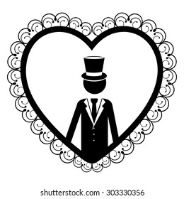 Married digital design, vector illustration eps 10