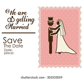 Married digital design, vector illustration eps 10