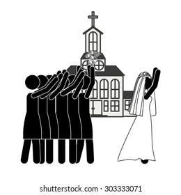 Married digital design, vector illustration eps 10