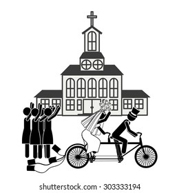 Married digital design, vector illustration eps 10