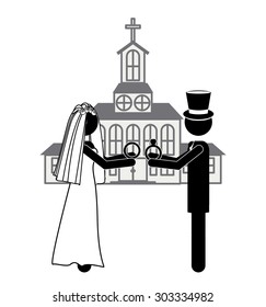 Married digital design, vector illustration eps 10