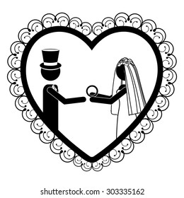Married digital design, vector illustration eps 10