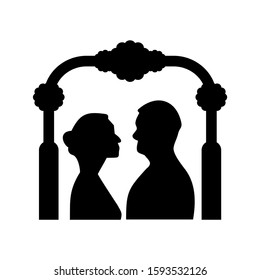 married icon isolated sign symbol vector illustration - high quality black style vector icons
