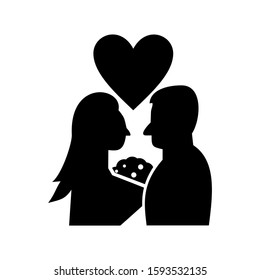 married icon isolated sign symbol vector illustration - high quality black style vector icons
