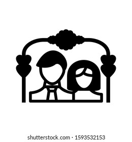 married icon isolated sign symbol vector illustration - high quality black style vector icons
