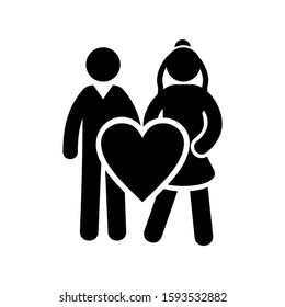 married icon isolated sign symbol vector illustration - high quality black style vector icons
