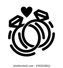 married icon isolated sign symbol vector illustration - high quality black style vector icons
