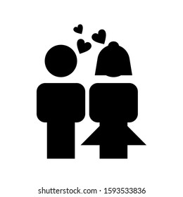 married icon isolated sign symbol vector illustration - high quality black style vector icons
