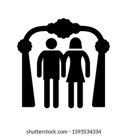 married icon isolated sign symbol vector illustration - high quality black style vector icons
