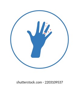 Married ring hand finger icon | Circle version icon |