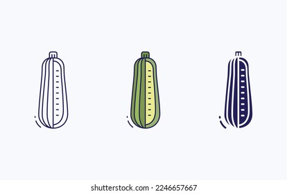 Marrow cut and sliced icon