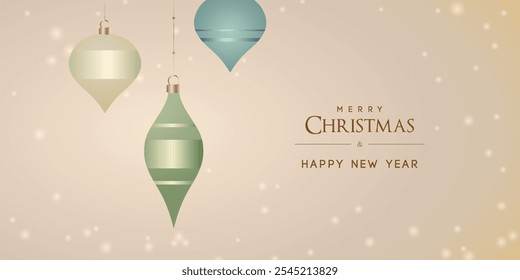 Casar banner de Natal com ornamento colorido. Ilustração vetorial.