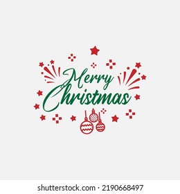 Marry Christmas calligraphy vector design