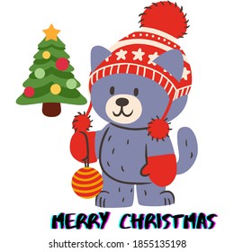 Marry Christmas celebrating graphic work and illustration.