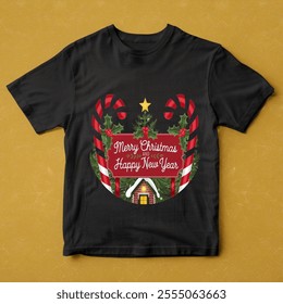 Marry Christmas day t-shirt Design