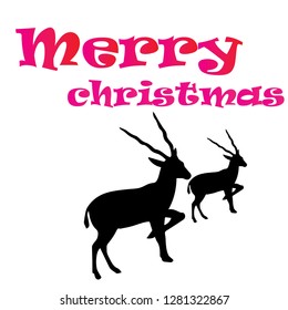 Marry Christmas with deer