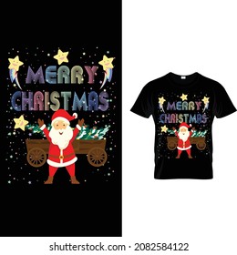 MARRY CHRISTMAS GRAPHIC T-SHIRT DESIGN.MERRY CHRISTMAS DESIGN .Typography vintage Design.Christmas T-shirt Design, Vintages Tshirt, Vector,Happy Christmas Day Gift.