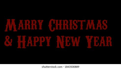 Marry Christmas and Happy New Year Greetings card. At Christmas day, Christian people celebra and usually give a card.  People will send a gift and card for friends and relatives. 