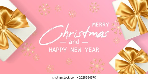 Marry Christmas and Happy New Year card
