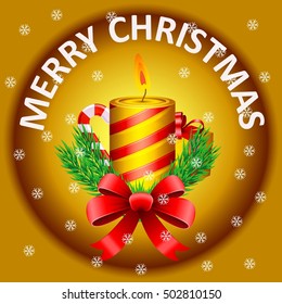 Marry Christmas and Happy New Year. Vector illustration.