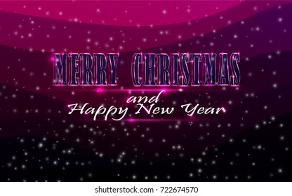 Marry Christmas and Happy New Year. Shining Stars. Night sky abstract. Vector illustration. Fairy Dust. Winter holiday blue background.