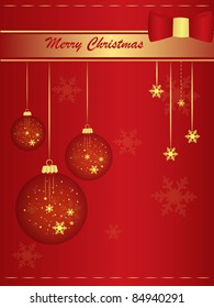 marry christmas red background vector