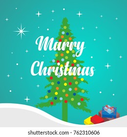 Marry christmas simple design template