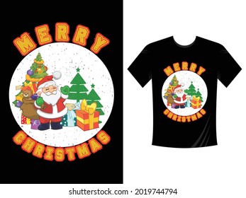 Marry Christmas t shirt design template. Vector graphic typographic design for poster, label, badge, logo, bags, stickers, curtains, posters, bed covers, pillows eps