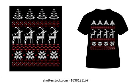Marry Christmas t shirt designs template. Vector graphic typographic design for poster, label, badge, logo,bags, stickers, curtains, posters, bed covers, pillows eps