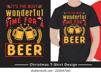 Marry Christmas t shirt designs template. Vector graphic typographic design for poster, label, badge, logo,bags, stickers, curtains, posters, bed covers, pillows eps, Beer lover t shirts,
