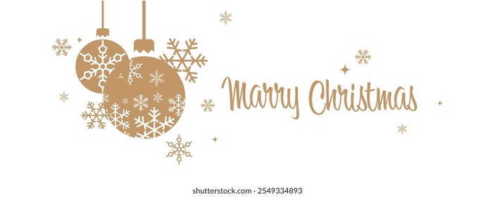 Marry christmas text information card