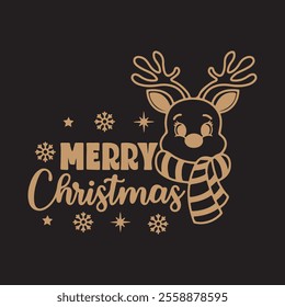 Marry Christmas T-shirt design vector art