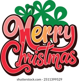 Marry Christmas vetor tipografia eps