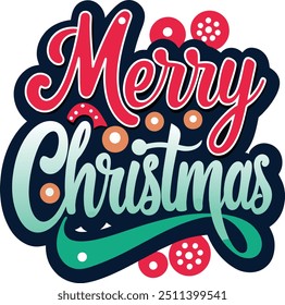 Marry Christmas vetor tipografia eps