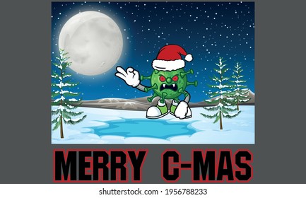 Marry C-Mas T-shirt Design  Print File