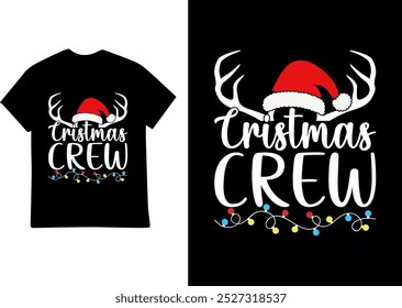 Marry cristmas typography lettering design template