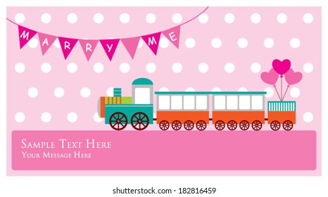 marry me train card