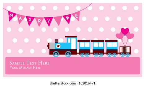 marry me train card