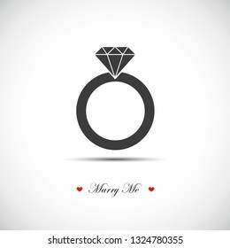 marry me wedding ring icon pictogram vector illustration EPS10
