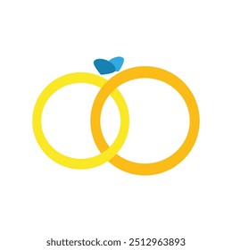 Marry Ring Logo Vector Template Icon