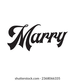 marry text on white background.