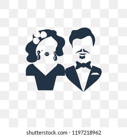 Marry vector icon isolated on transparent background, Marry transparency concept can be used web and mobile