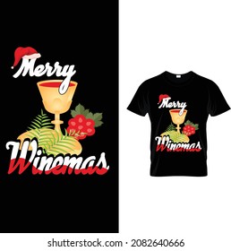 Marry Winemas design t-shirt .Typography vintage Design.Christmas Means Family - Christmas T-shirt Design, Vintages Tshirt, Vector,Happy Christmas Day Gift.