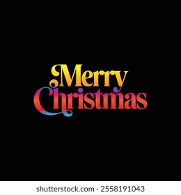 marry-Christmas-text-design, Merry Christmas greeting card, poster, vector template design